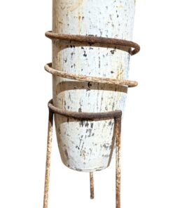 Vaso de Madeira e Ferro - 0,54 alt.